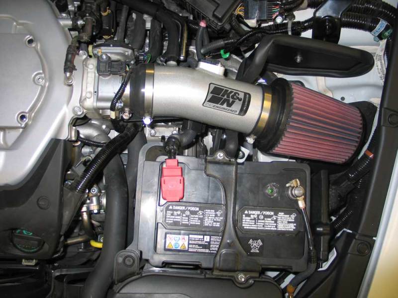 K&N 08 Honda Accord 3.5L-V6 Silver Typhoon Short Ram Intake - DTX Performance