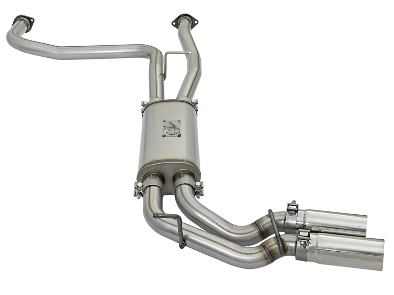 aFe POWER Rebel Series 2-1/2in 409 SS Cat Back Exhaust w/ Polished Tips 16-17 Nissan Titan V8 5.6L - DTX Performance