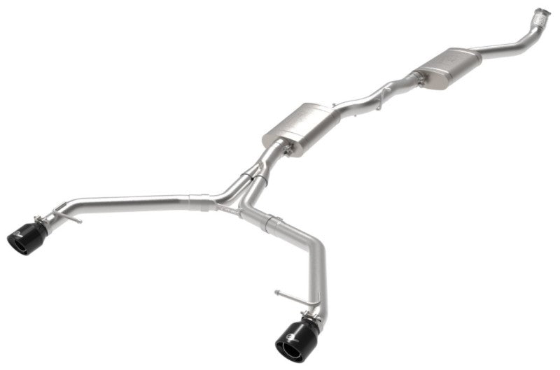 afe MACH Force-Xp 13-16 Audi Allroad L4 SS Cat-Back Exhaust w/Black Tips - DTX Performance