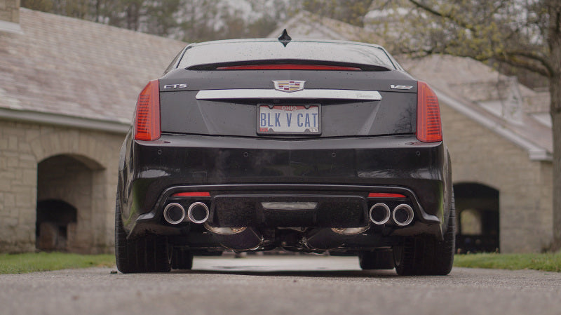 Stainless Works 2016-18 Cadillac CTS-V Sedan Axleback System Dual-Mode Turbo Mufflers 4in Tips - DTX Performance