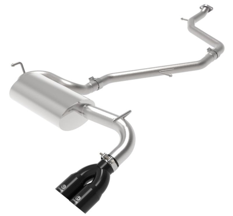 aFe Takeda 18-21 Toyota C-HR 2.0L 2.5in 304 Stainless Steel Cat-Back Exhaust w/ Black Tip - DTX Performance