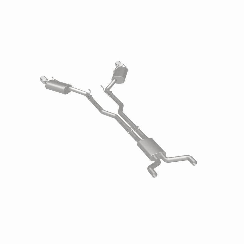 MagnaFlow Cat-Back Stainless Dual Split Rear Exit 4in Polished Tips 11-15 Chevy Camaro 3.6L V6 - DTX Performance