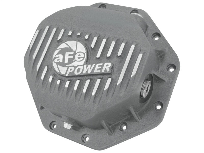 AFE Rear Differential Cover (Raw; Pro Series); Dodge/RAM 94-14 Corporate 9.25 (12-Bolt) - DTX Performance