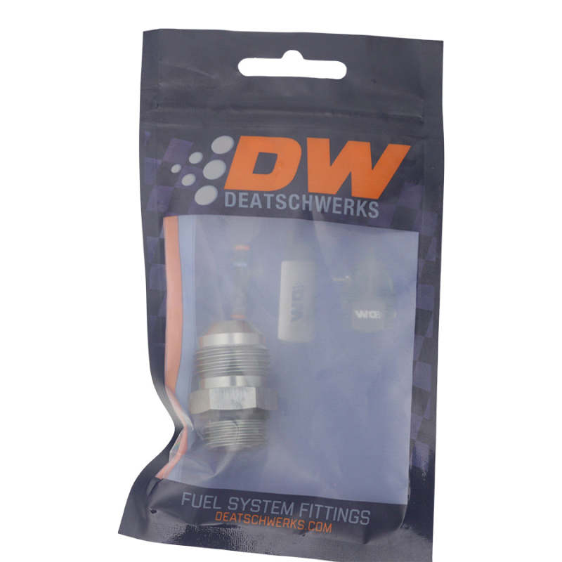 DeatschWerks 8AN ORB Male to 10AN Male Flare Adapter - Anodized DW Titanium - DTX Performance