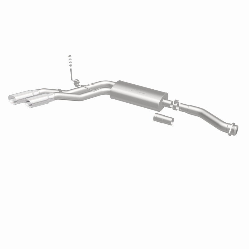 MagnaFlow 11-13 Ford F-150 Pickup Dual Same Side Before P/S Rear Tire Stainless CatBack Perf Exhaust - DTX Performance