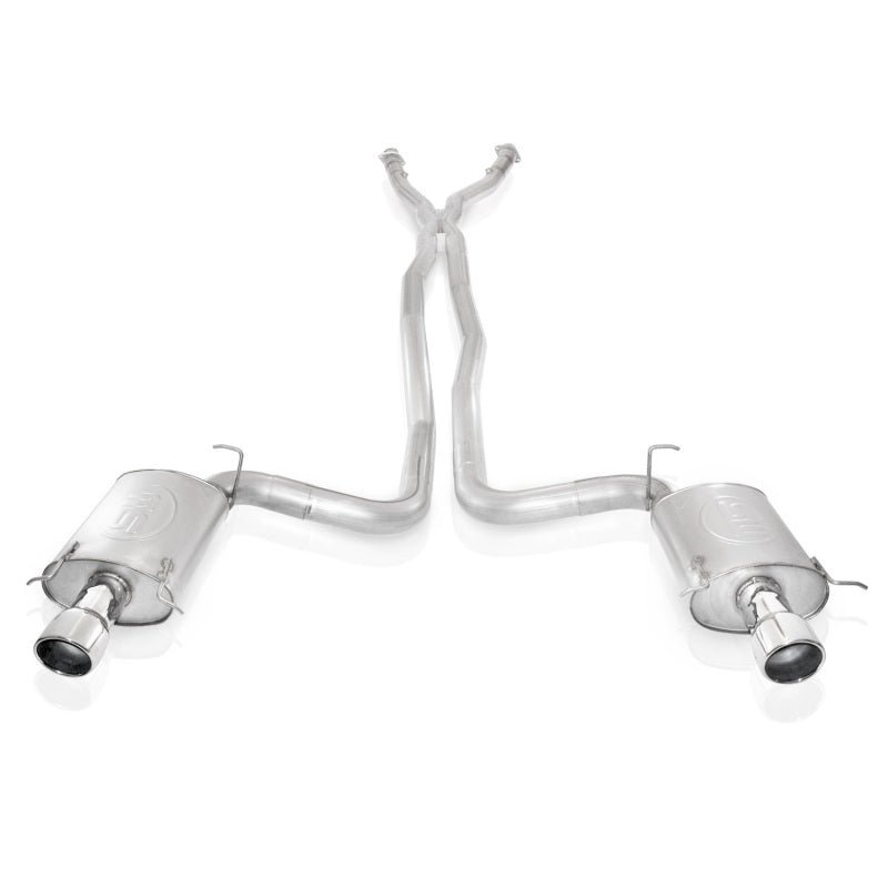 Stainless Works 2004-07 Cadillac CTS-V 3in Exhaust X-Pipe Chambered Mufflers 4in Tips - DTX Performance