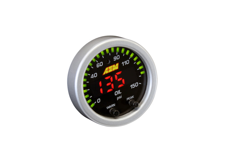 AEM X-Series 0-150 Oil Pressure Gauge Kit - DTX Performance