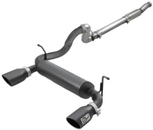 Load image into Gallery viewer, aFe Rebel Series 409 Stainless Steel Cat-Back Exhaust 18-21 Jeep Wrangler JL 2.0L (t) - Black Tip - DTX Performance