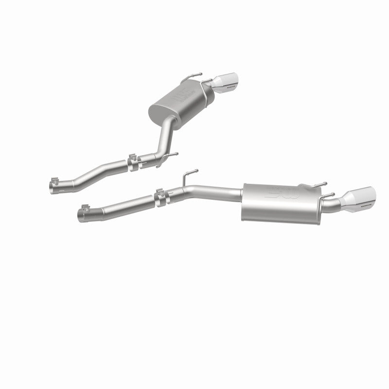 MagnaFlow Axle-Back Stainless Dual Split 4in Polished Tips 10-15 Chevrolet Camaro Convert. 3.6L V6 - DTX Performance