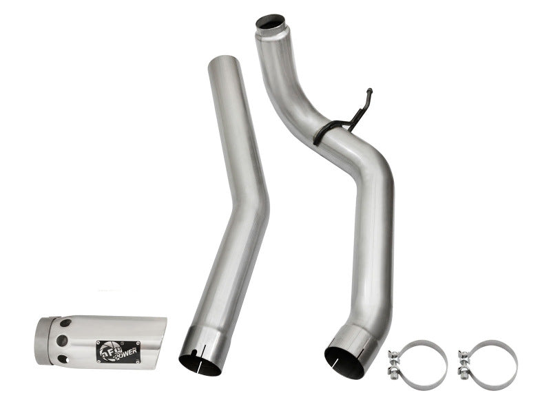 aFe LARGE Bore HD Exhausts 4in DPF-Back SS-409 2016 Nissan Titan XD V8-5.0L CC/SB (td) - DTX Performance