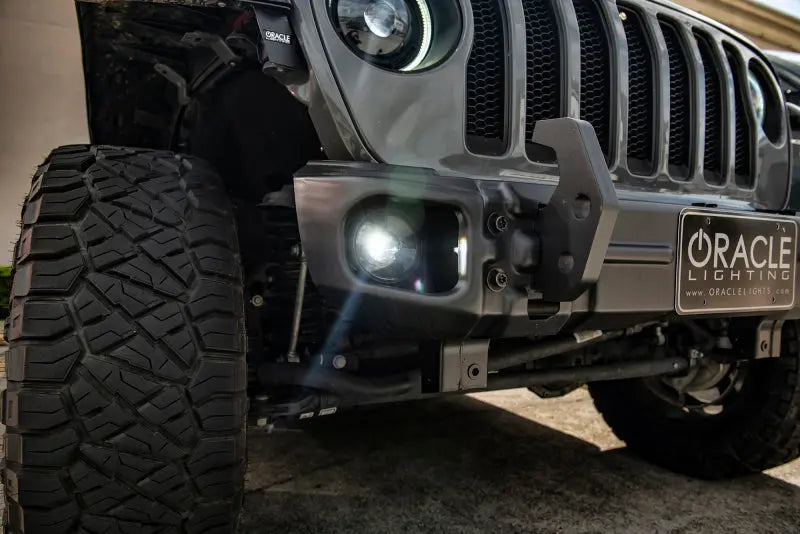 Oracle Jeep Wrangler JL/Gladiator JT Sport High Performance W LED Fog Lights - Red - DTX Performance