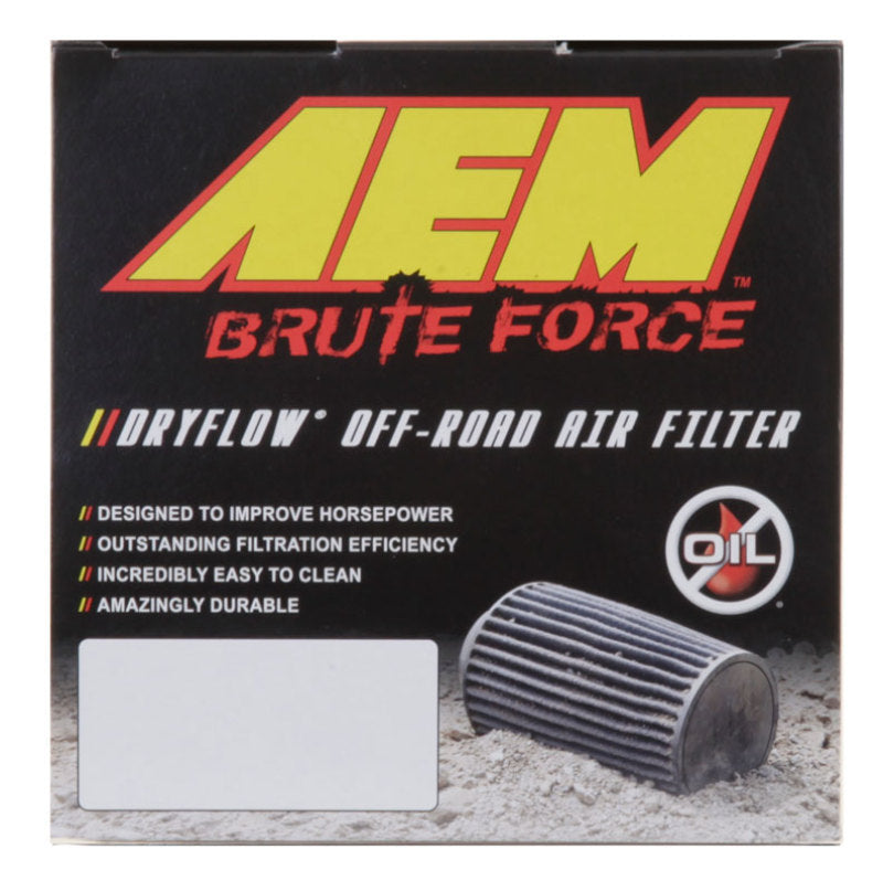 AEM Dryflow 4in. X 9in. Round Tapered Air Filter - DTX Performance