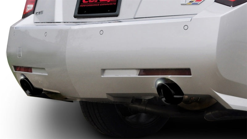 Corsa 11-13 Cadillac CTS Wagon V 6.2L V8 Black Sport Axle-Back Exhaust - DTX Performance