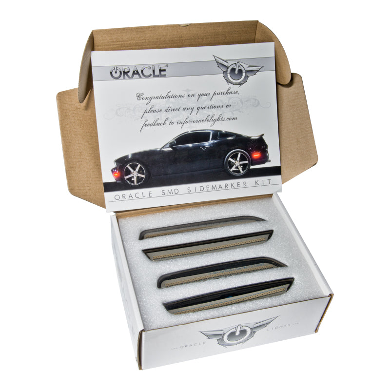 Oracle 10-14 Ford Mustang Concept Sidemarker Set - Clear - Kona Blue Metallic (L6) - DTX Performance