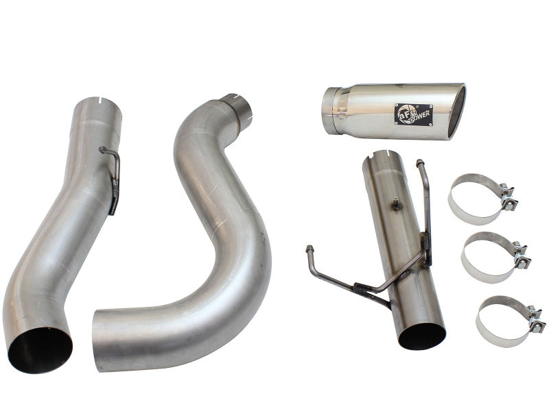 aFe MACHForce XP Exhaust Large Bore 5in DPF-Back Alu. 13-15 Dodge Trucks L6-6.7L (td) *Polish Tip - DTX Performance