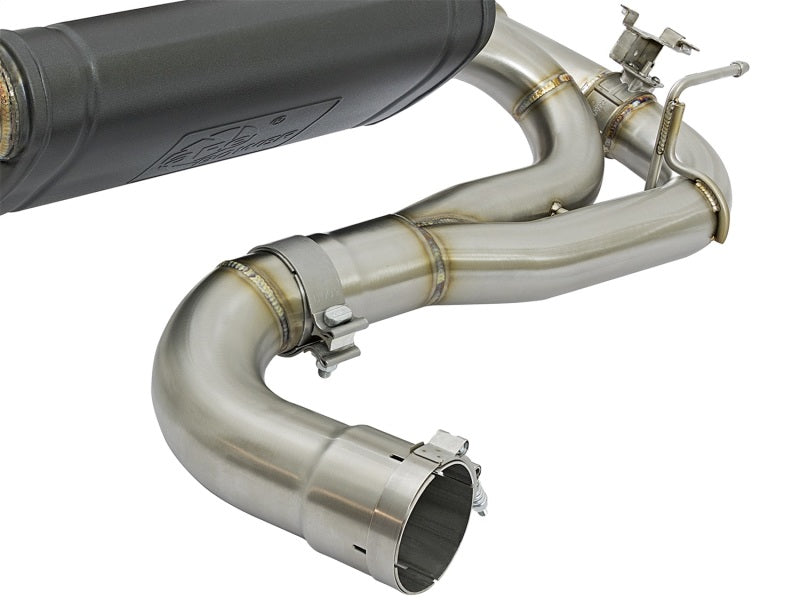 aFe MACHForce XP 16-17 BMW 340i/iX 440i/iX L6-3.0L (t) SS Axle-Back Exhaust w/Black Tip - DTX Performance