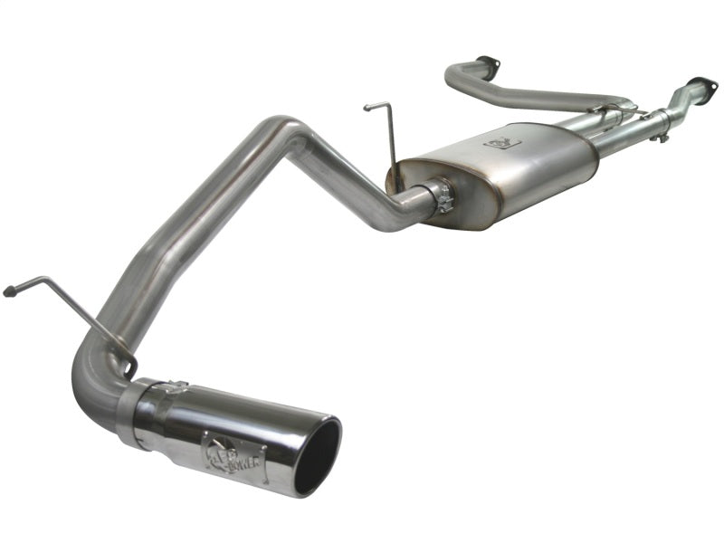 aFe MACHForce XP Exhaust Cat-Back 2.5/3in SS-409 w/ Polished Tip 04-12 Nissan Titan V8 5.6L - DTX Performance