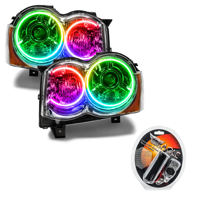 Oracle 08-10 Jeep Grand Cherokee SMD HL - HID - ColorSHIFT - DTX Performance