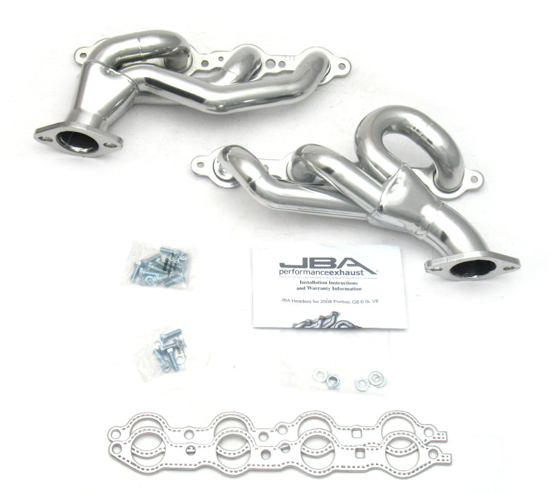 JBA 08-09 Pontiac G8 6.0/6.2L LS 1-3/4in Primary Silver Ctd Cat4Ward Header - DTX Performance