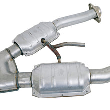 Load image into Gallery viewer, BBK 79-93 Mustang 5.0 Short Mid X Pipe w Catalytic Converters 2-1/2 For Automatic Long Tube Headers - DTX Performance