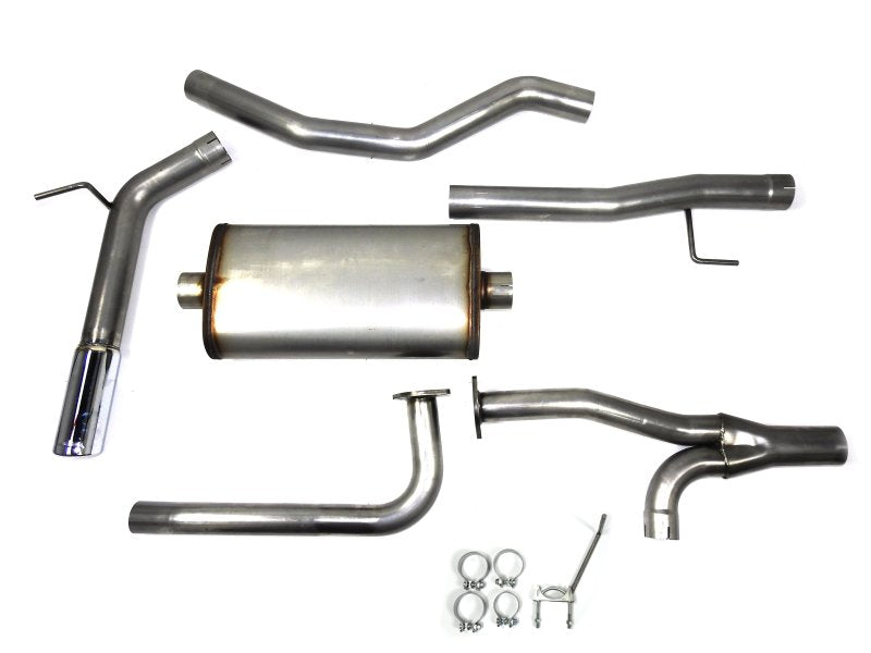 JBA 16-20 Nissan Titan XD (Excl Long Bed) 5.6L 409SS Single Rear Exit Cat-Back Exhaust - DTX Performance