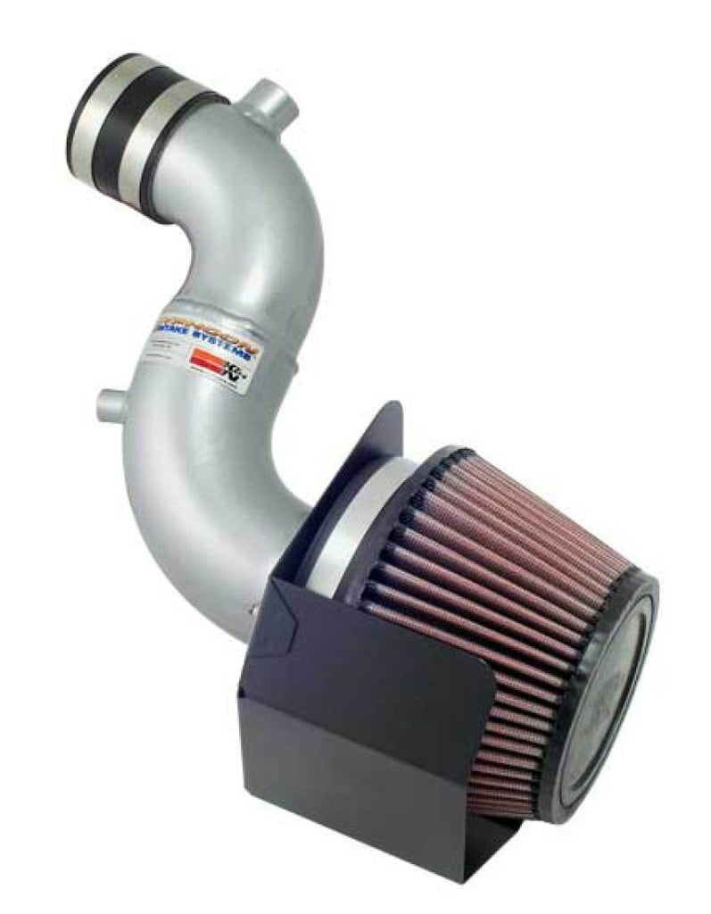 K&N Performance Intake Kit TYPHOON; HONDA FIT L4-1.5L, (SILVER) 07-08 - DTX Performance