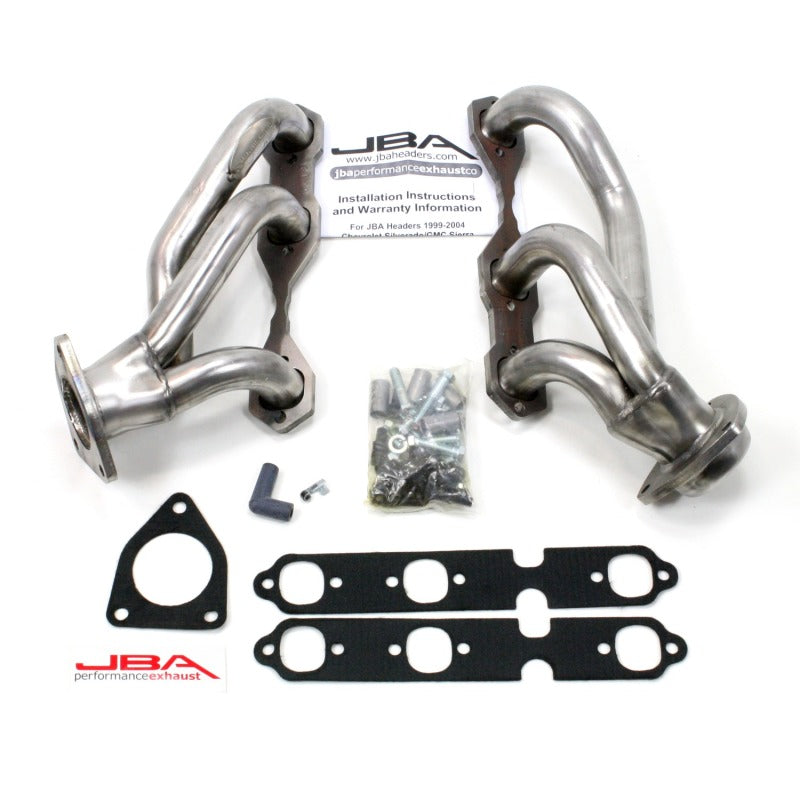 JBA 03-13 GM Truck 4.3L V6 1-1/2in Primary Raw 409SS Cat4Ward Header - DTX Performance