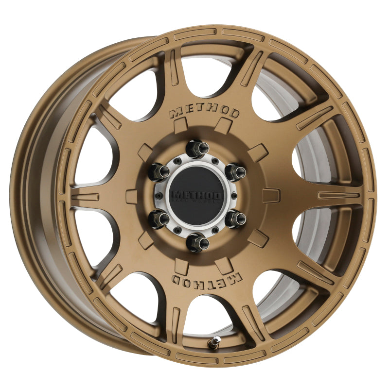 Method MR308 Roost 17x8.5 0mm Offset 6x5.5 106.25mm CB Method Bronze Wheel - DTX Performance