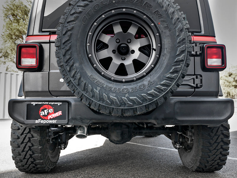 aFe MACH Force-Xp 2.5in Catback High-Tuck Exhaust 18-21 Jeep Wrangler (JL)3.6L 4-Door - Polished Tip - DTX Performance