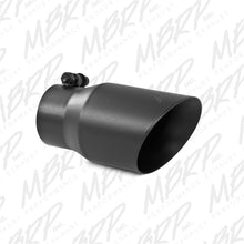 Load image into Gallery viewer, MBRP Tip 3in Round x 4in Inlet OD Dual Walled Angled Black Tip - Fits all 3in Exhausts - DTX Performance