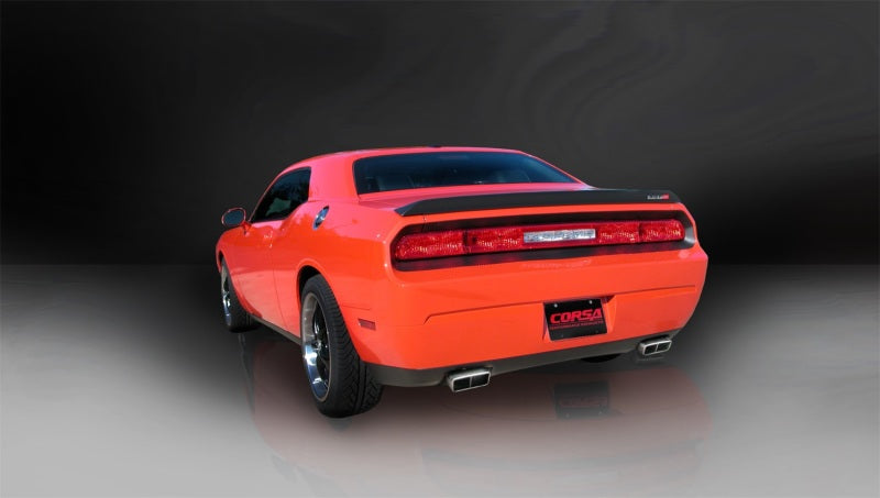 Corsa 08-10 Dodge Challenger SRT-8 6.1L V8 Polished Xtreme Cat-Back Exhaust - DTX Performance