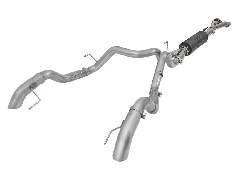 aFe MACH Force-Xp Cat-Back Exhaust w/Dual Hi-Tuck Tips 17-18 Ford F-150 Raptor V6-3.5L (tt) - DTX Performance