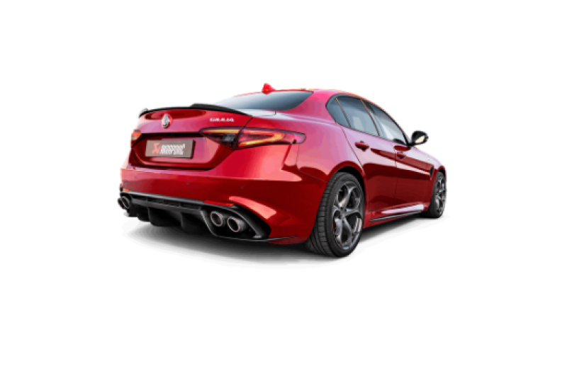 Akrapovic 17-19 Alfa Romeo Giulia Quadrifoglio Evolution Line Cat Back (Titanium) - DTX Performance