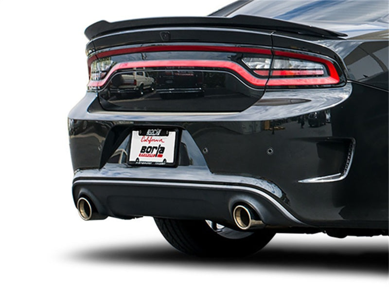 Borla 15-16 Dodge Charger Hellcat 6.2L V8 ATAK Catback Exhaust w/ Valves No Tips Factory Valance - DTX Performance