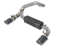 Load image into Gallery viewer, aFe Takeda 3in 304 SS Axle-Back Exhaust System w/ Carbon Fiber Tips 16-18 Ford Focus RS I4-2.3L (t) - DTX Performance