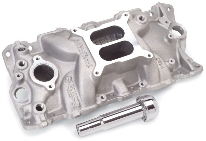 Edelbrock Intake Manifold Performer Eps w/ Oil Fill Tube And Breather for Small-Block Chevy - DTX Performance