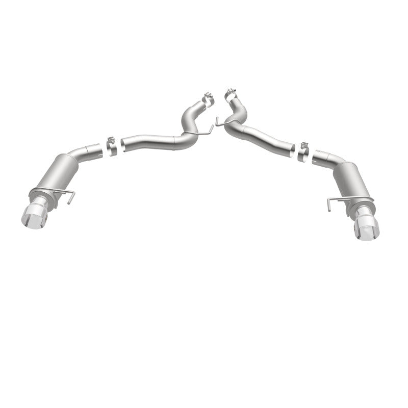 MagnaFlow Axle Back, SS, 3in, Competition, Dual Split Polished 4.5in Tip 2015 Ford Mustang GT V8 5.0 - DTX Performance