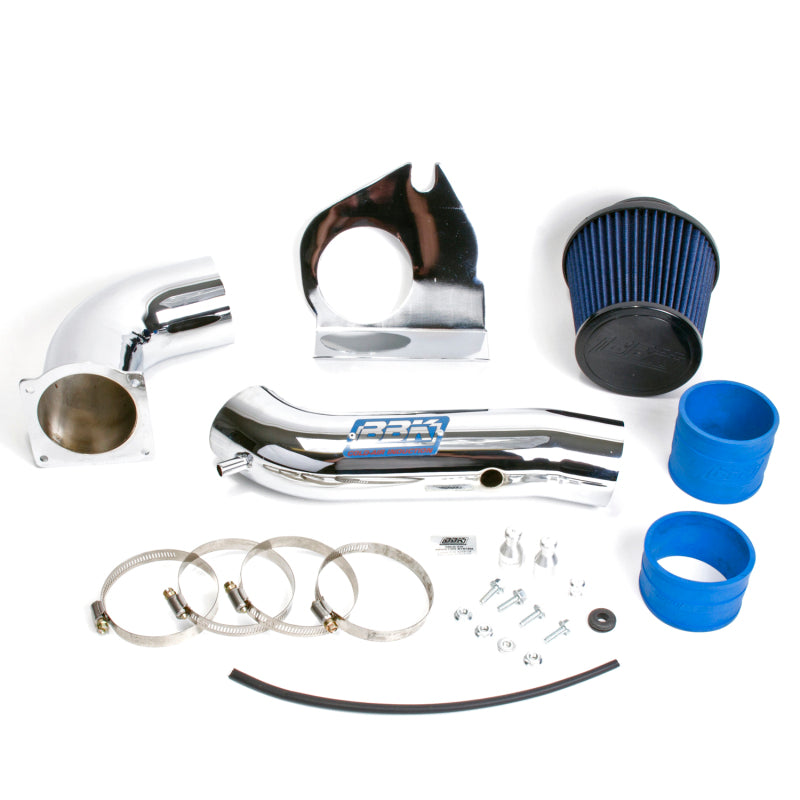 BBK 99-04 Mustang V6 Cold Ar Intake Kit - Chrome Finish - DTX Performance