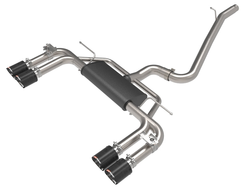 aFe MACHForce XP 3in-2.5in 304SS Exhaust Cat-Back 15-20 Audi S3 L4-2.0L (t) - Carbon Tips - DTX Performance