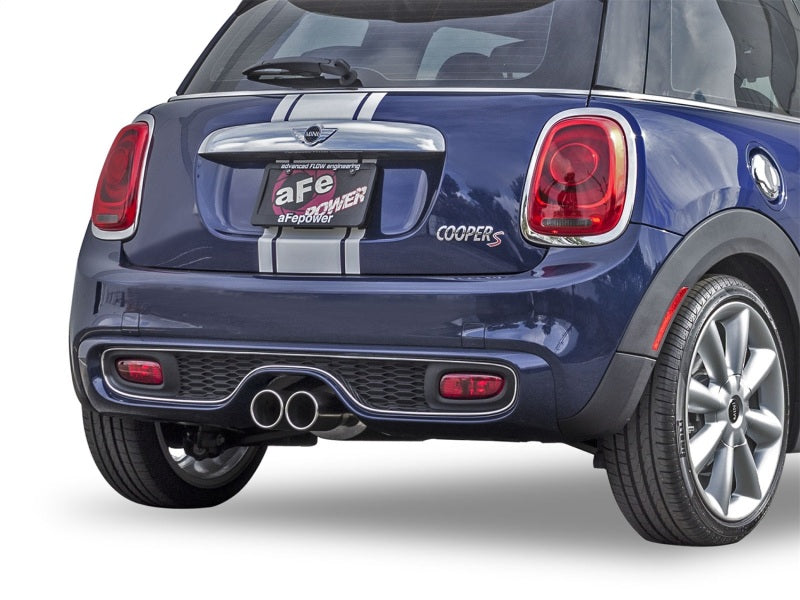 aFe MACHForce XP Exhausts Cat-Back SS-304 14-17 Mini Cooper S Hardtop 2-Door w/ Polished Tips - DTX Performance