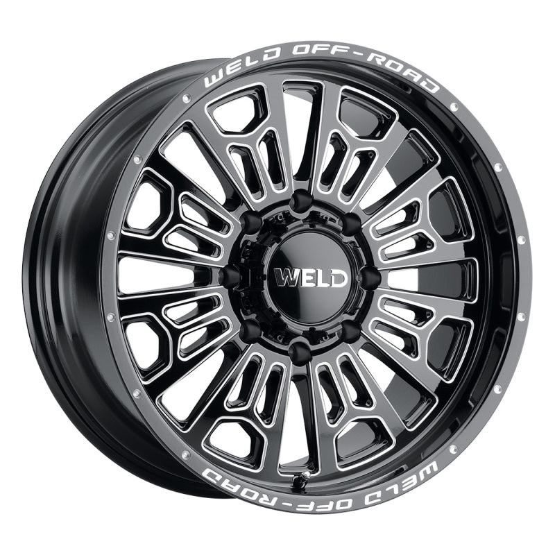 Weld Off-Road W114 20X12 Elicit 8X165.1 ET-44 BS4.75 Gloss Black MIL 125.1 - DTX Performance