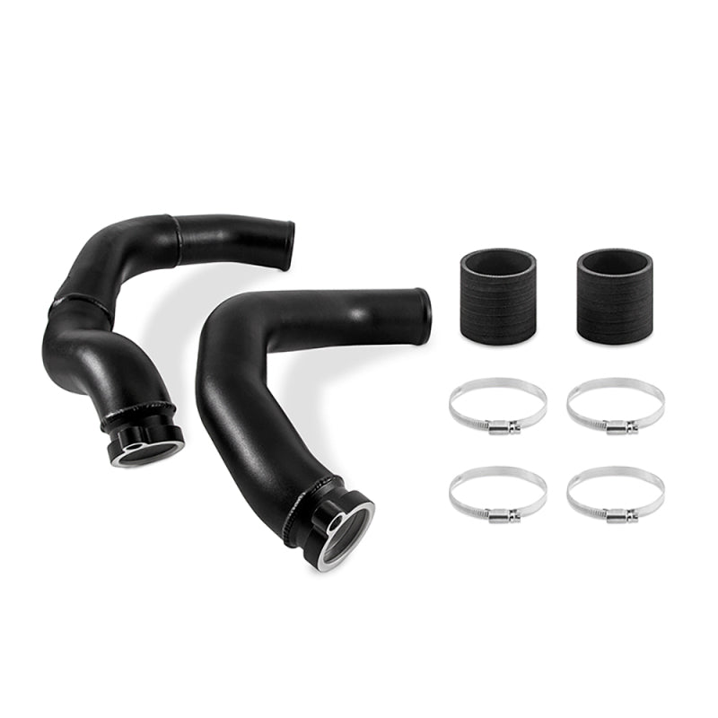 Mishimoto 2015+ BMW F8X M3/M4 Charge Pipe Kit - Wrinkle Black - DTX Performance