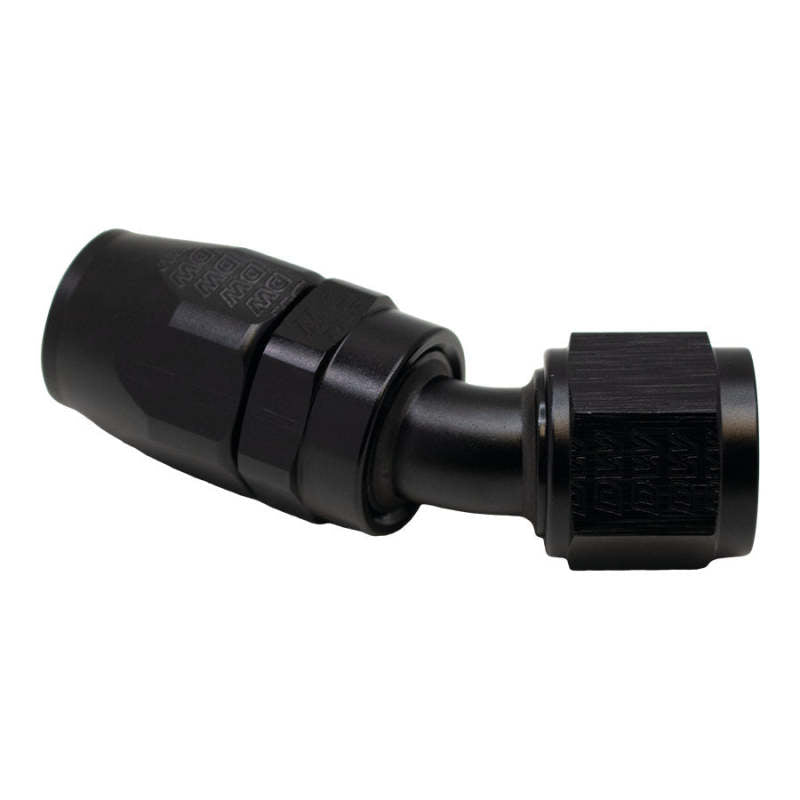 DeatschWerks 10AN Female Flare Swivel 30-Degreehose End CPE - Anodized Matte Black - DTX Performance