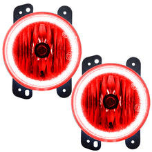 Load image into Gallery viewer, Oracle Lighting 10-15 Jeep Wrangler JK Pre-Assembled LED Halo Fog Lights -Red - DTX Performance