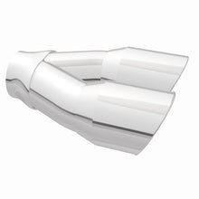 Load image into Gallery viewer, MagnaFlow Double Wall 3in Dual Round Polished Tip 2.25in Inlet - DTX Performance