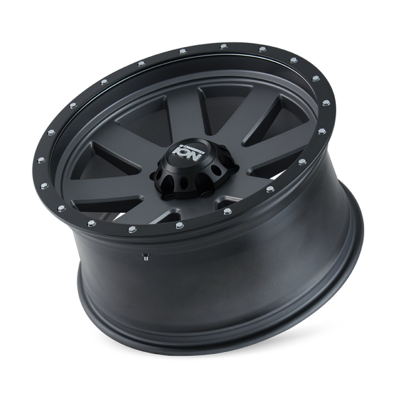 ION Type 134 17x8.5 / 6x120 BP / 6mm Offset / 66.9mm Hub Matte Gunmetal/Black Beadlock Wheel - DTX Performance