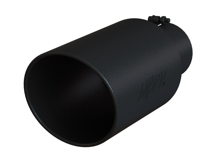 MBRP Universal Tip 8in OD Rolled End 5in Inlet 18in Length T304 - Black - DTX Performance