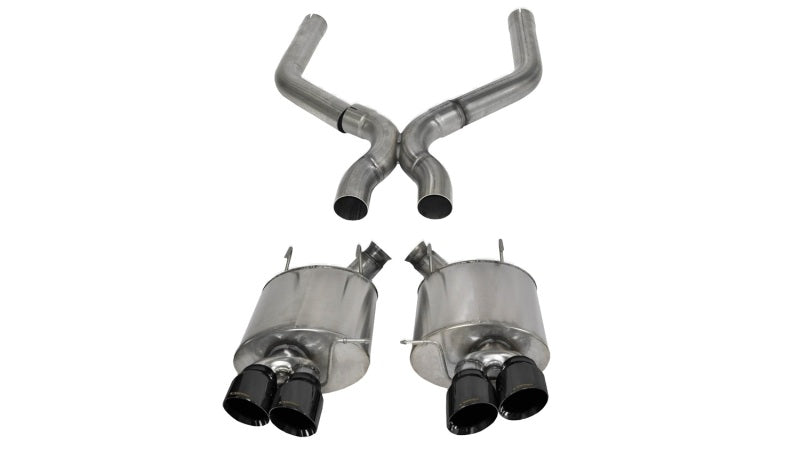 Corsa 13-13 Ford Mustang Shelby GT500 5.8L V8 Black Sport Axle-Back + XO Exhaust - DTX Performance