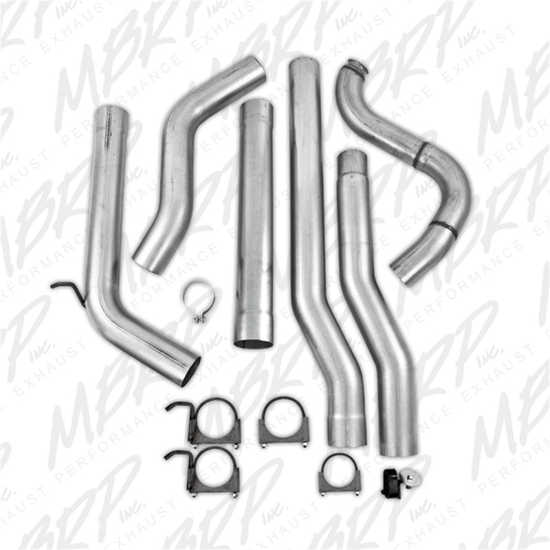 MBRP 88-93 Dodge 2500/3500 Cummins 4WD Turbo Back Single Side Exit No Muffler PLM Series Exhaust - DTX Performance