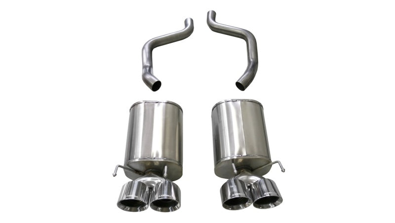 Corsa 05-08 Chevrolet Corvette (C6) 6.0L/6.2L Polished Sport Axle-Back Exhaust w/4.5in Tips - DTX Performance